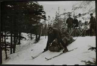 Toboggan Rescue Photograph, November 24, 1951