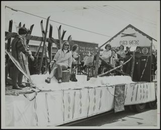 Dunellen Ski Club Float Photograph, May 26, 1962