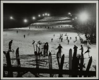Night Skiing at Mt. Tom Photograph