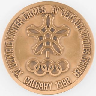 Calgary Olympics Commemorative Medal, 1988