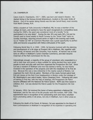 Cal Chamberlain Biography