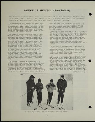 Rockwell R. Stephens: A Friend to Skiing