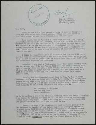 Reid to Pete Letter, January 13, 1955