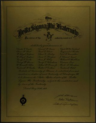 Alpha Alpha Chapter 50th Anniversary Celebration Program, May 18, 1969