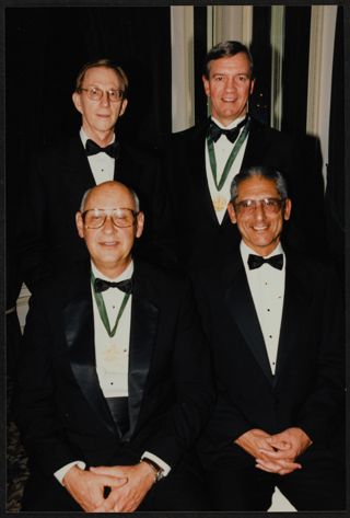 Dueringer, Kalian, Mall, and James at Centennial Dinner Photograph, 1999