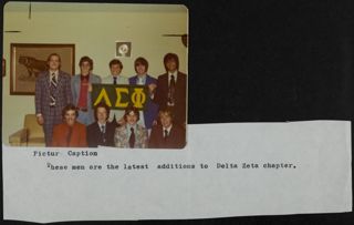 Delta Zeta Chapter New Members Photograph, 1976