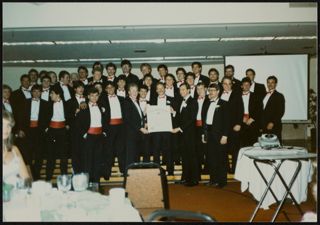 Zeta Psi Chapter Charter Members Photograph, 1986