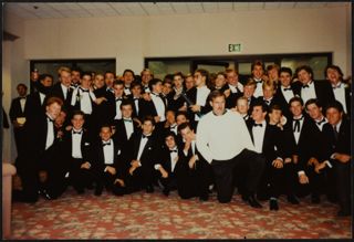 Eta Nu Chapter Chartering Group Photograph, 1989