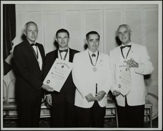 Harris, Ramsdell, Roebuck, and Wacker With Convention Awards Photograph, 1965