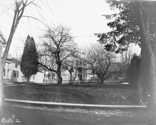 Parsonage lawn from across the street