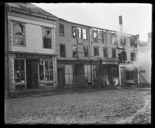 Fire on South Side of Main Street, Ellsworth, Nov. 5, 1905