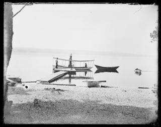 Docked boats at Nicolin Beach