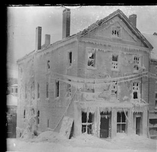 Masonic Block fire was fought at 25 degrees below zero with frozen hydrants