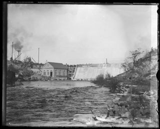 Hydro dam construction, 1907