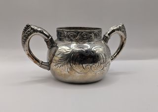 Silver Plated Sugar Bowl and Creamer