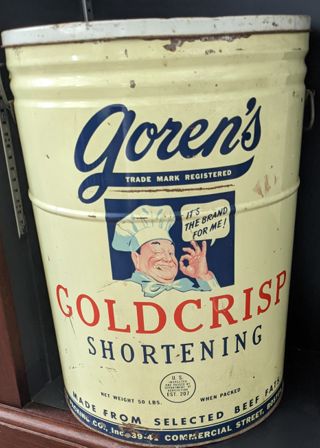Gold Crisp Shortening Tin