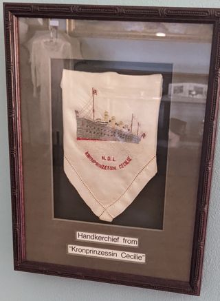 Handkerchief from SS Kronprinzessin Cecilie