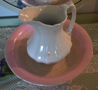 White ceramic pitcher