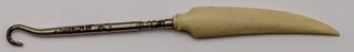 Ivory Handled Button Hook