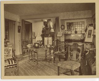 Photograph of the parlor of Highbrook
