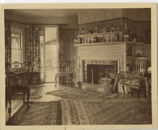 Photograph of the parlor of Highbrook