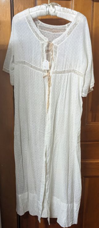 Empire Waist Cotton Robe