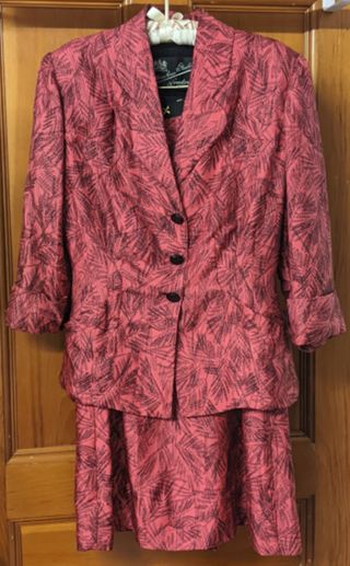 Women's Raspberry Evening Suit