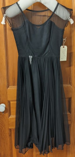 Black Rayon Party Dress