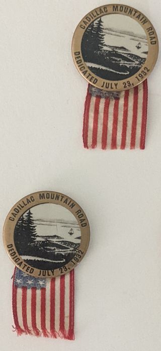 Pins from Opening of Cadillac Mountain Road