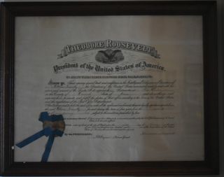 Postmaster Proclamation from President Theodore Roosevelt