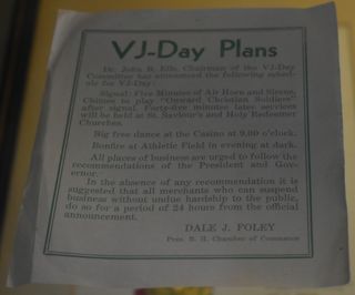 VJ-Day Plans