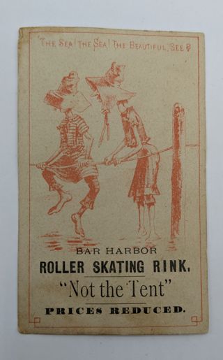 Roller Skating Advertisement Card