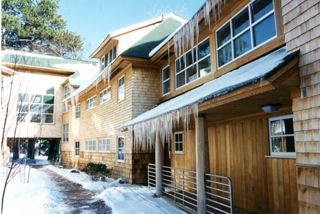 Blair/Tyson residence in snow