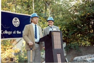 Roc Caivano and Steve Katona at the Blair/Tyson residence groundbreaking