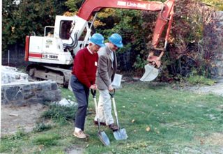Ed McCormick Blair and Steve Katona at the Blair/Tyson residence groundbreaking