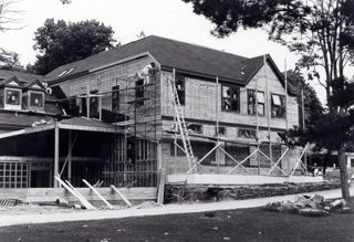 Arts & Sciences Building during construction