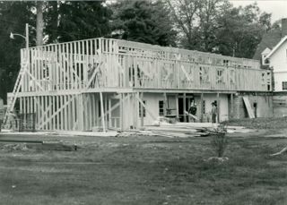 Arts & Sciences Building during construction