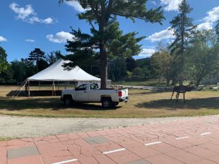 Tent on the north lawn