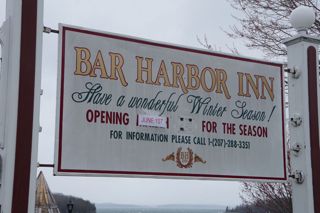 Bar Harbor Inn sign