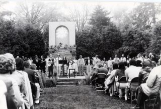 Commencement ceremony at the Shrine