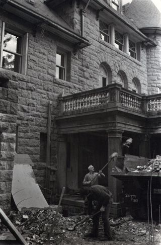 Turrets roof repair