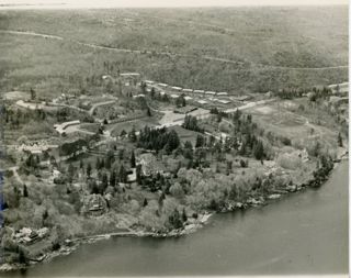 Aerial view of campus
