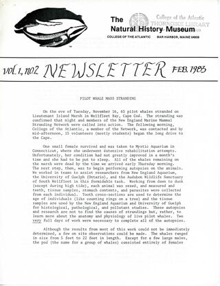 Dorr Museum Newsletter, February 1983
