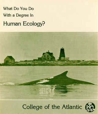 What to do with a degree in human ecology?, brochure
