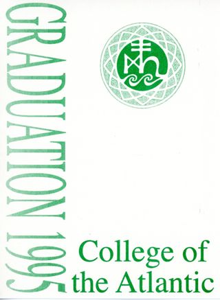 1995 College of the Atlantic Commencement Invitation
