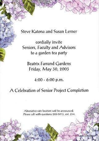 2003 College of the Atlantic Commencement Materials