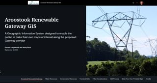 Aroostook Renewable Gateway GIS