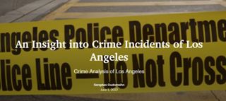An Insight into Crime Incidents of Los Angeles