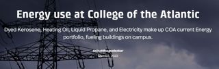 Energy use at College of the Atlantic
