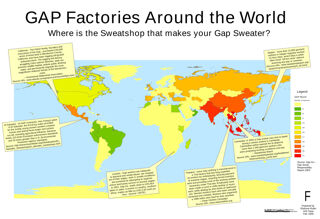 GAP Factories Around the Globe